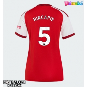 Arsenal Piero Hincapie #5 Dámské Domácí Dres 2026-27 Krátký Rukáv Arsenal Piero Hincapie #5 Dámské Domácí Dres 2026-27 Krátký Rukáv